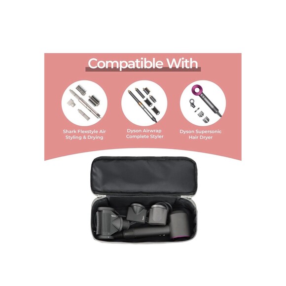Double-Layer Hair Tools Travel Bag, Compatible With Shark Flex Style Attachment - Picture 5 of 7